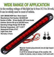 Load image into Gallery viewer, 2 Pack 10" 15 LED Lights