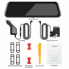 Load image into Gallery viewer, Rearview Mirror Camera Recorder Dash Cam Dual Lens Vehicle DVR