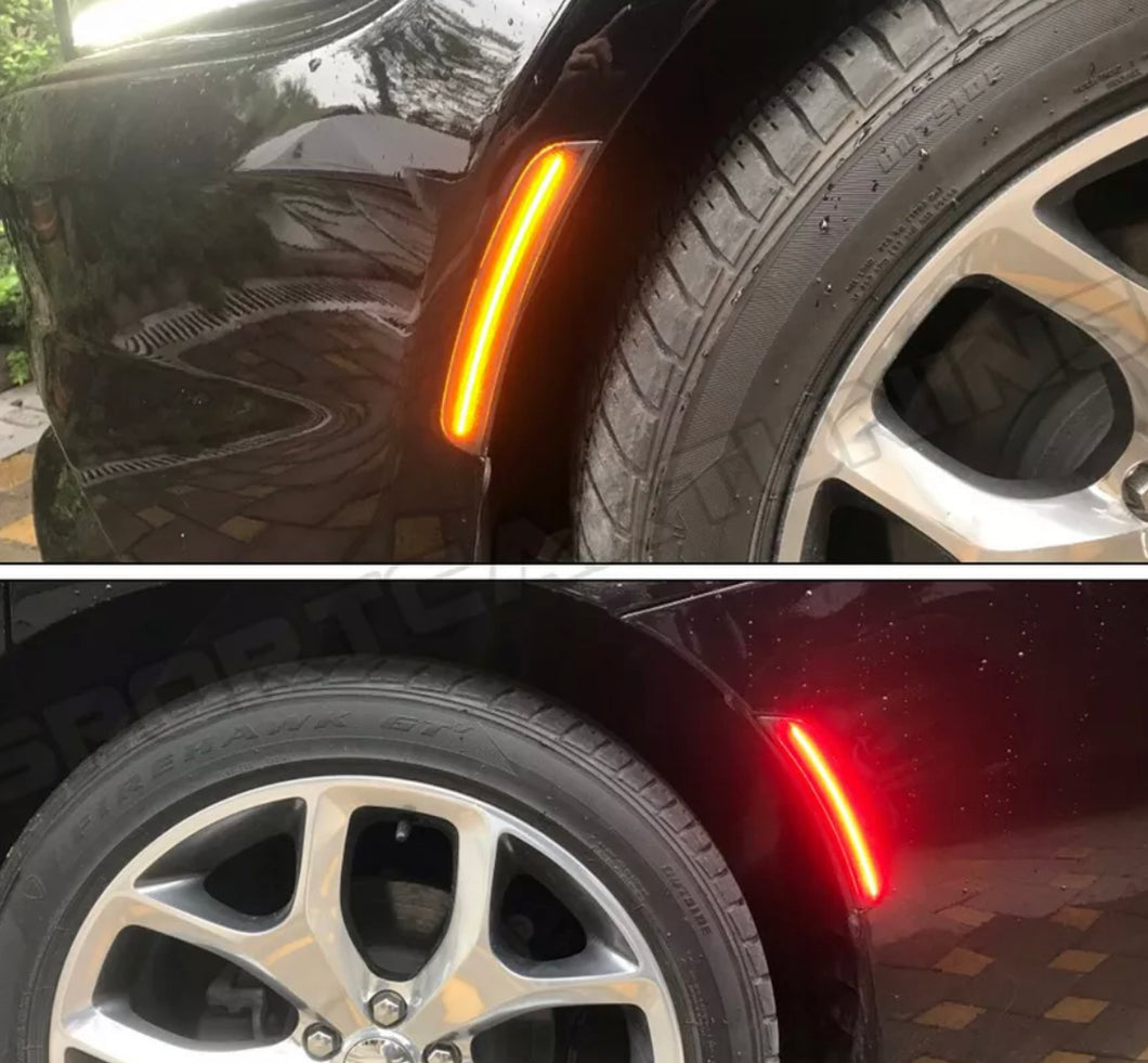 2015-2023 Dodge Charger Smoked LED Side Marker Lights