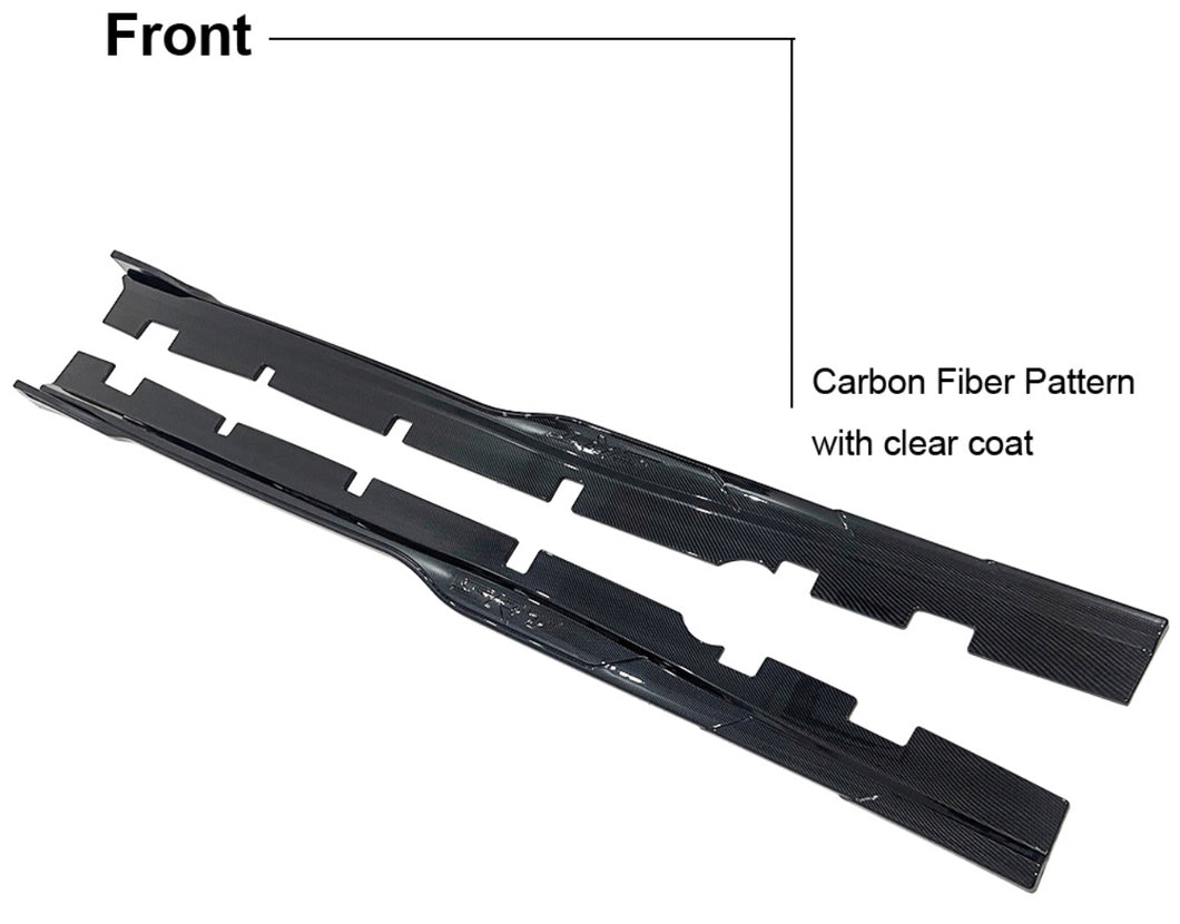 2015-2022 Dodge Charger Side Skirts SRT Engrave Logo