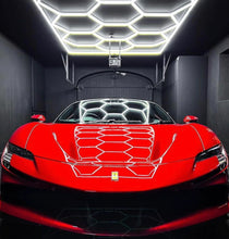 Load image into Gallery viewer, Hexagon LED Lighting Car Detail Garage Workshop Retail Lighting Honeycomb Hex
